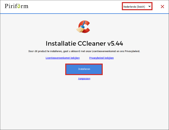 Ccleaner versie 544 downloaden